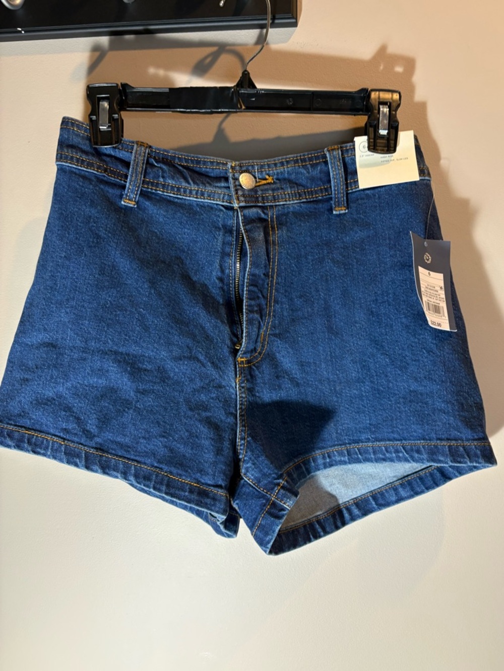 Target Dark Blue Denim High-Rise Jean Shorts